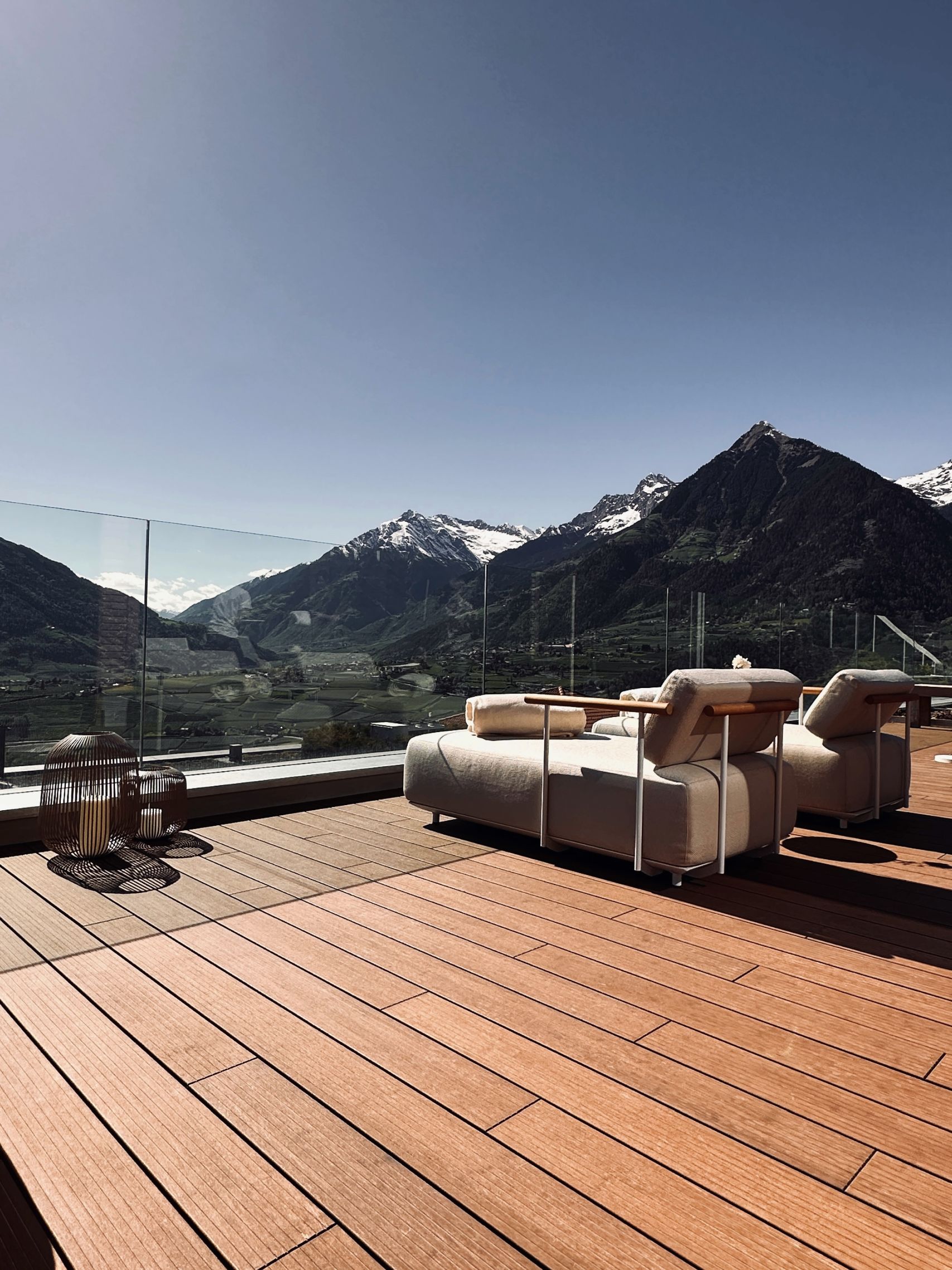 Ausblick auf das Bergpanorama vom Hotel Hohenwart wellness